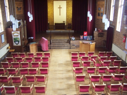 Inside the church